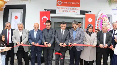 Eşinin adını Kur'an kursuyla yaşatacak! Sivas'ta anlamlı açılış