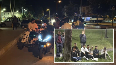 Motosikletliler cezaları seyredenler çekirdek yediler