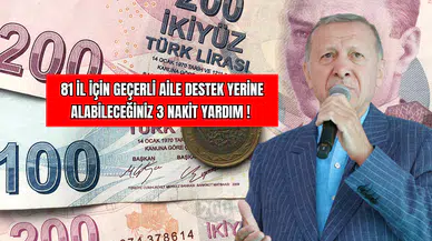 81 İl İçin Geçerli Aile Destek Yerine Alabileceğiniz 3 Nakit Yardım !