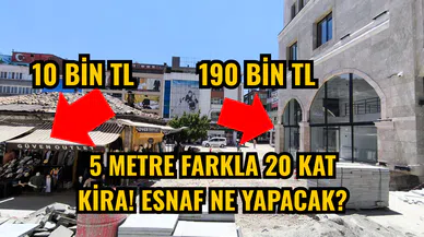 5 metre farkla 20 kat kira! Esnaf ne yapacak?
