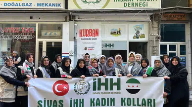 Sivas İHH Kadın Kolları'ndan Suriye'ye Bayram Eli