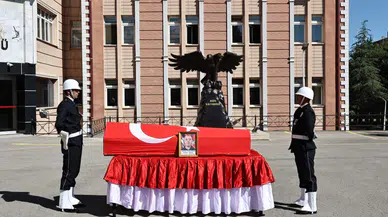 Sivas Emniyet Müdürlüğü'nde en acı tören