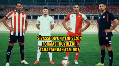Sivasspor'un yeni sezon forması büyüledi! Taraftardan tam not