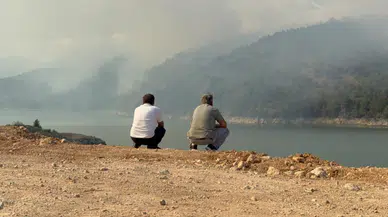 Komşuda orman yangınında 50 hektar kül oldu