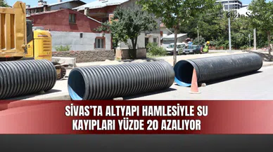 Sivas’ta altyapı hamlesiyle su kayıpları yüzde 20 azalıyor