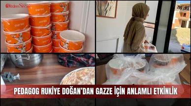 Pedagog Rukiye Doğan’dan Gazze için anlamlı etkinlik