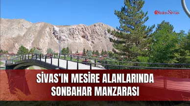 Sivas’ın mesire alanlarında sonbahar manzarası
