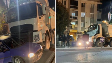 Sivas trafiğinde kamyon paniği! 1 kişi hastanede