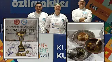 Sivas'a altın madalya, yerel lezzetlerle geldi!
