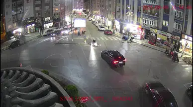 Sivas’ta kameralara yansıyan şaşırtıcı trafik kazaları