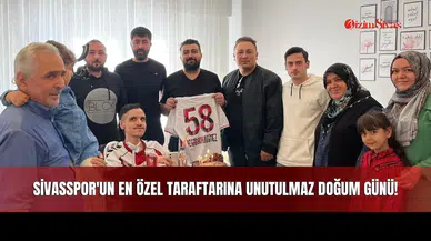 Sivasspor'un En Özel Taraftarına Unutulmaz Doğum Günü!