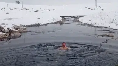 Sivas'ın Ayazında Akılalmaz Görüntü! İşte O Çılgın Anlar!