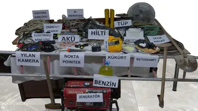 Jeneratörden yılan kameraya: Ele geçenler şaşırttı