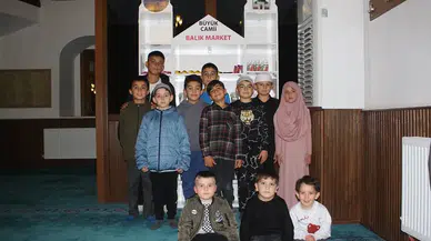 Sivas Şarkışla'da camide Balık Market ilgisi