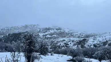 Sivas'ın Karadeniz yolu karla kaplandı