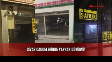 Sivas Caddelerinde Yaprak Dökümü!