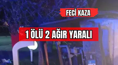 Sivas'ta Feci Kaza 1 Ölü 2 Ağır Yaralı !