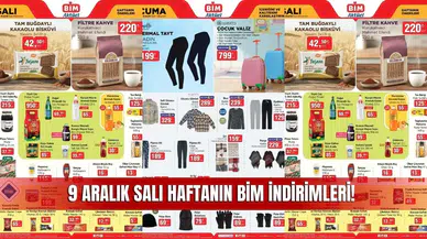 Tokat BİM Aktüel 9 Aralık 2025 Kataloğu: Haftanın Önerileri ve İndirimli Ürünler