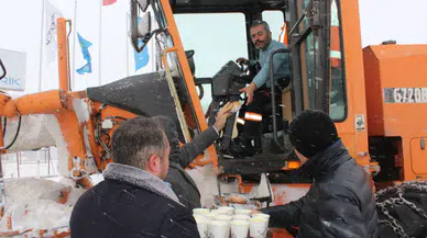 Kar yağışı Taşlıdere’de etkili oldu, Sivas Belediyesi sahadaydı
