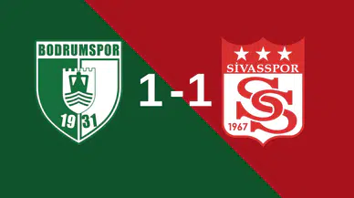 Bodrumspor Sivasspor maçında goller peş peşe geldi