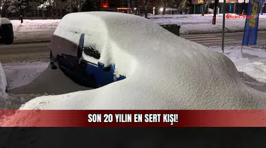 20 Yılın En Sert Kışı! Sivas'ta Araçlar Dev Kar Kütlelerinin Altında Kayboldu!