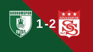 Sivasspor, Bodrum deplasmanında 2-1 kazanarak tarih yazdı!