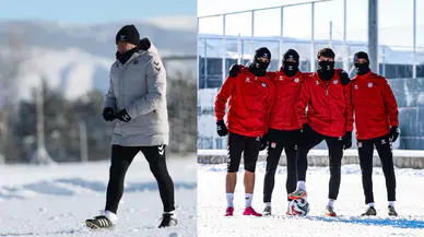 Sivasspor Pes Etmiyor! Eksi 15 Derecede İdman Yaptılar!