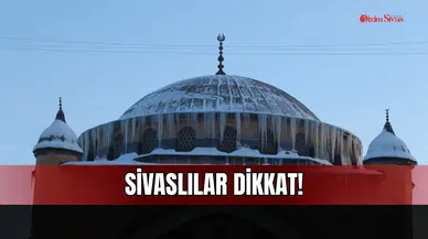Sivas’ta kalıplaşmış buz kütleleri riske dönüştü!
