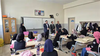 Sivas'ta hafızlıkla birlikte eğitim gören öğrencilere ziyaret