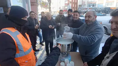 Sivas'ta -19 derecede tencereyle içler ısıtıldı