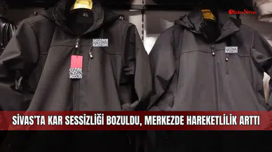 Sivas’ta dondurucu soğuklar mağaza vitrinlerini yeniledi