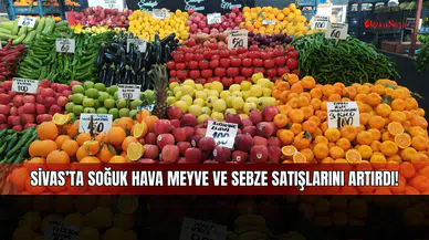 Sivas’ta soğuk hava meyve ve sebze satışlarını artırdı
