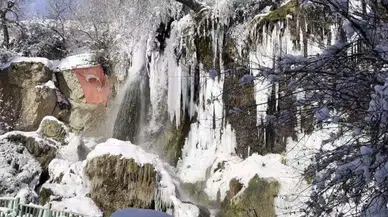 Sivas Sızır’da Kış, Doğayı Bambaşka Bir Yüze Bürüdü