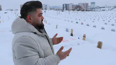 Sivas’ta Kar Mezarlıkta Ziyaretleri Zorlaştırdı