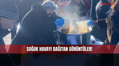 Sivas'ta Soğuk Havayı Dağıtan O Görüntüler