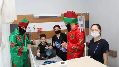 Sivas Numune Hastanesi'nde Çocukların Yüzleri Güldü