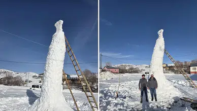 Sivas'ta 8 Metrelik Dev Kardan Adam