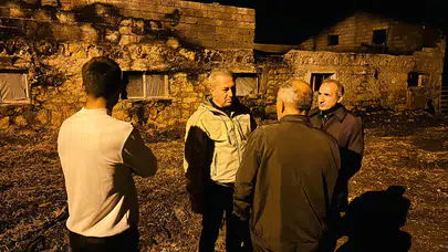 Başkan Adem Uzun’dan Yanan Köy İçin Önemli Mesaj ve İnceleme