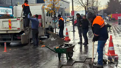 Sivas’ın En İşlek Caddesinde Çalışmalar Hızlandı