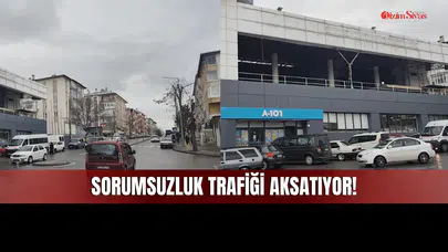 Sivas'ın Bu Bölgesindeki Düzensiz Parklanma Trafiği de Halk Otobüsü Akışını da Aksatıyor!
