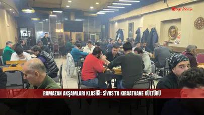 Ramazan akşamları klasiği: Sivas'ta kıraathane kültürü