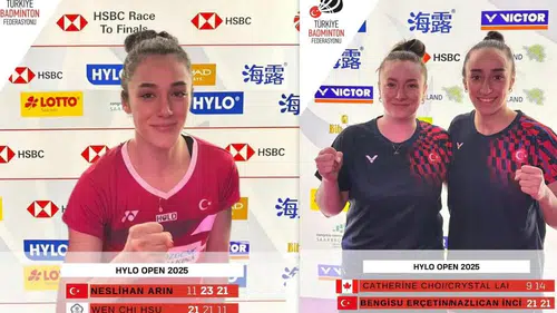 Milli Badmintoncular Almanya’daki HYLO Open 2025’te çeyrek finalde