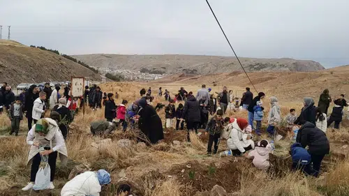 Sivas Zara’da Gazi İlkokulu’ndan doğaya anlamlı dokunuş