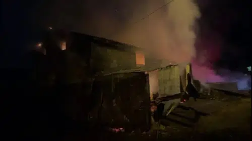 Sivas’ta Korku Dolu Anlar! Ahır Alev Alev Yandı!