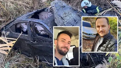 Araç sazlığa uçtu: 2 ölü, 1 yaralı!