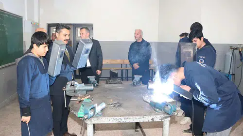 Sivas Mesleki okuluna Müdür Erdoğan'dan ziyaret