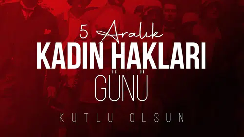 5 Aralık Dünya Kadın Hakları Günü'nde Sivas'tan Anlamlı Mesaj