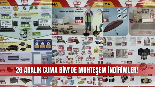 BİM 26 Aralık 2025 Aktüel Kataloğu Sivas’ta Yayında! Büyük Fırsatlar Sizleri Bekliyor