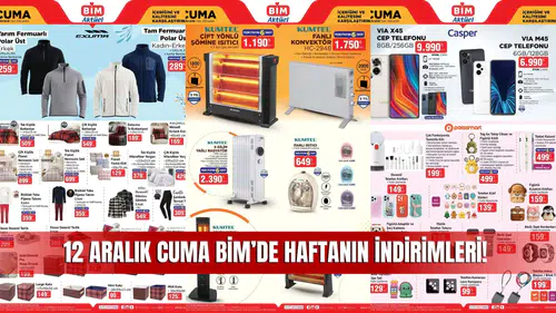 BİM 12 Aralık İndirimleri Sivas’ta Başladı! Haftanın En Uygun Fiyatlı Ürünleri Reyonlarda