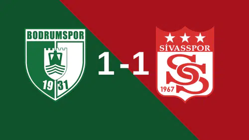 Bodrumspor Sivasspor maçında goller peş peşe geldi